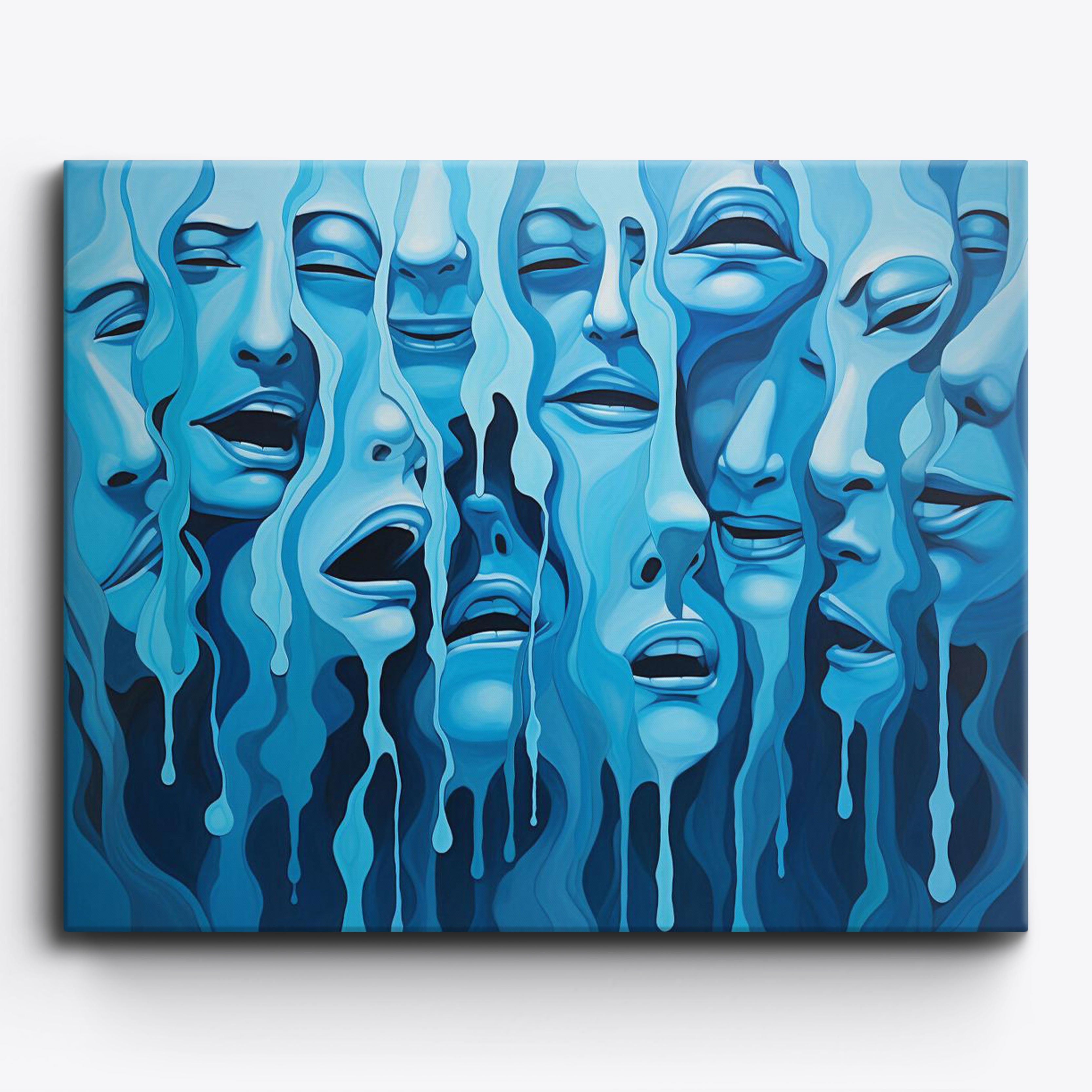Abstract blauw smelt