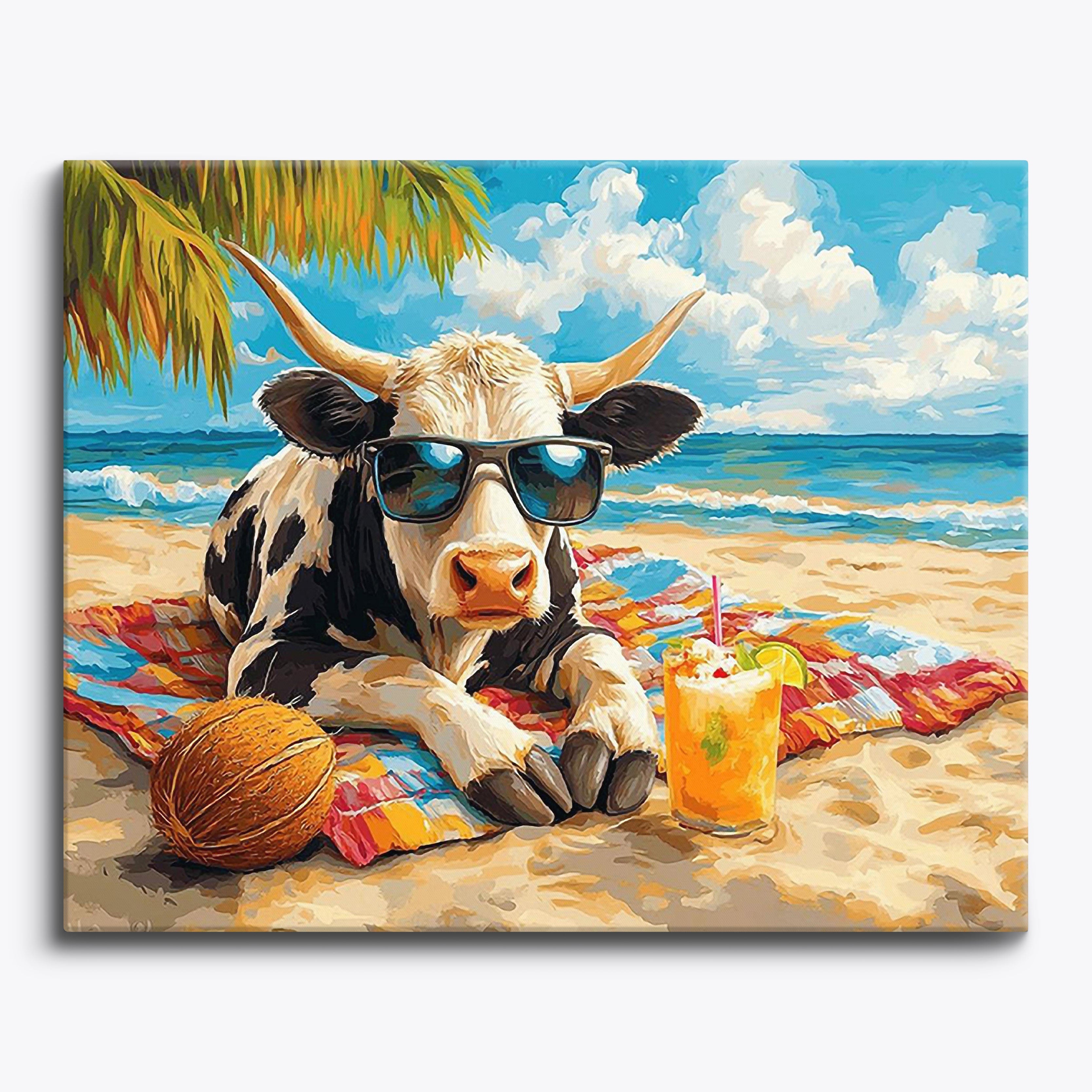 Mucca sulla costa