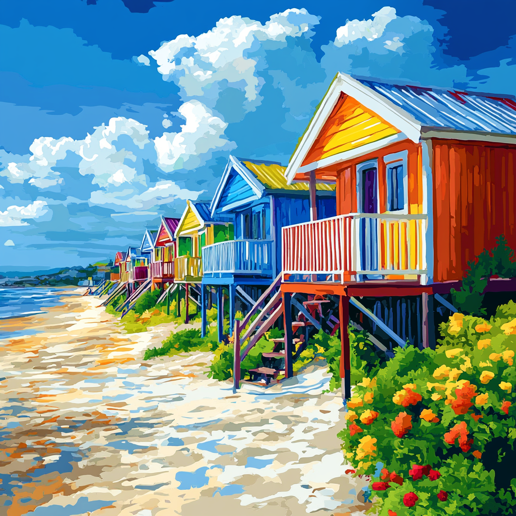 Colori della capanna della spiaggia