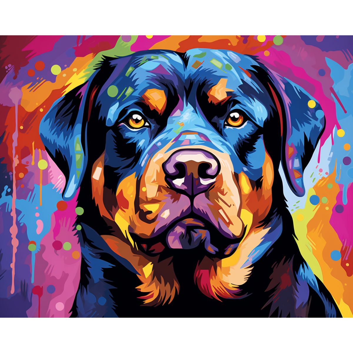 Rottweiler in kleur