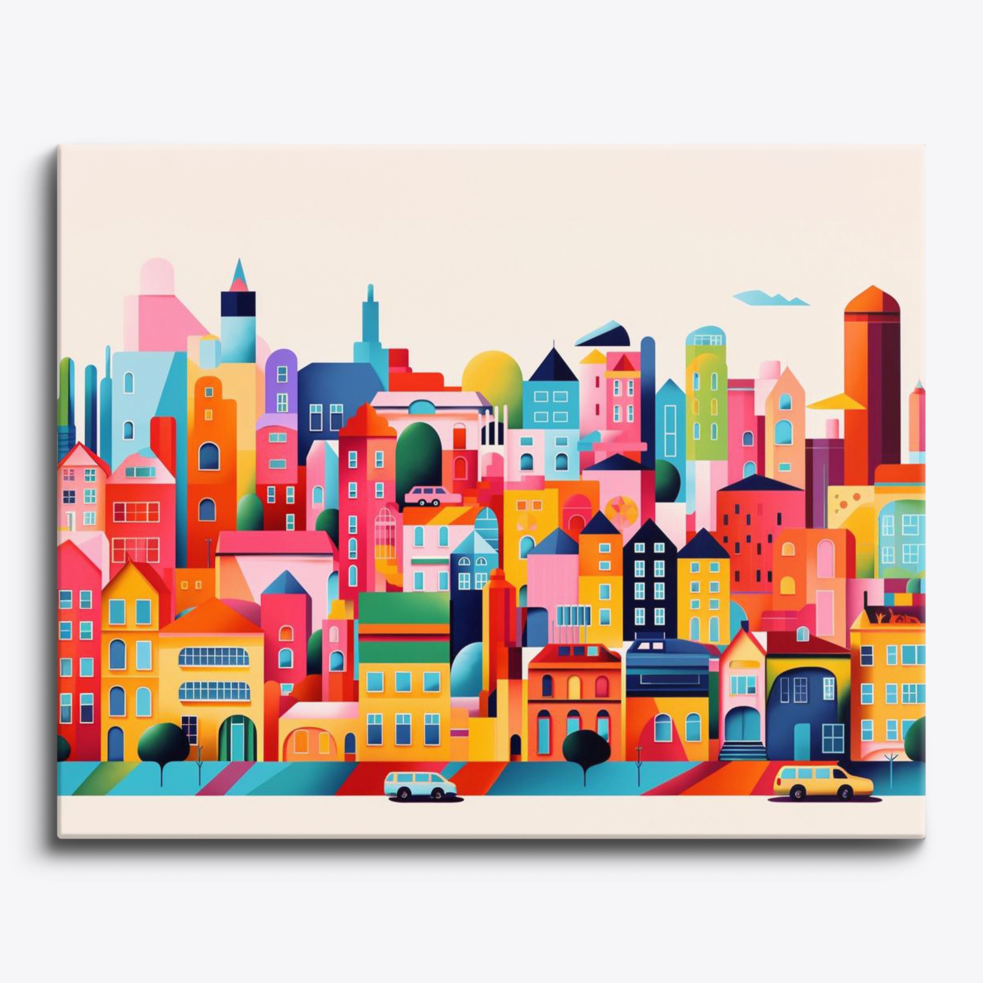 Vistas urbanas vibrantes
