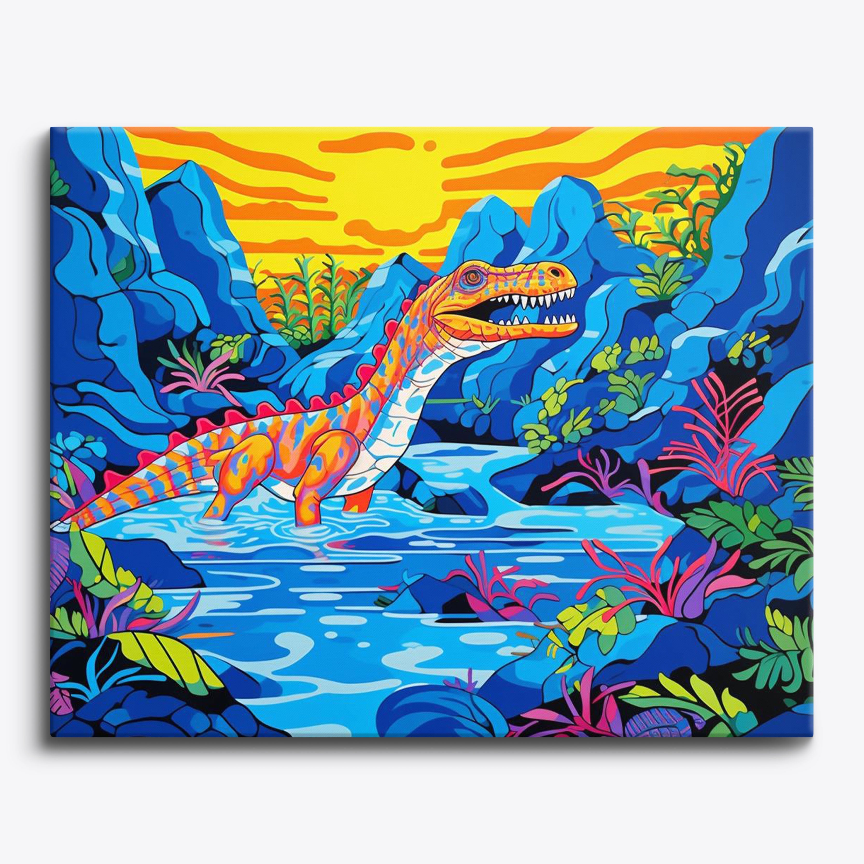 Riflessione blu Dino