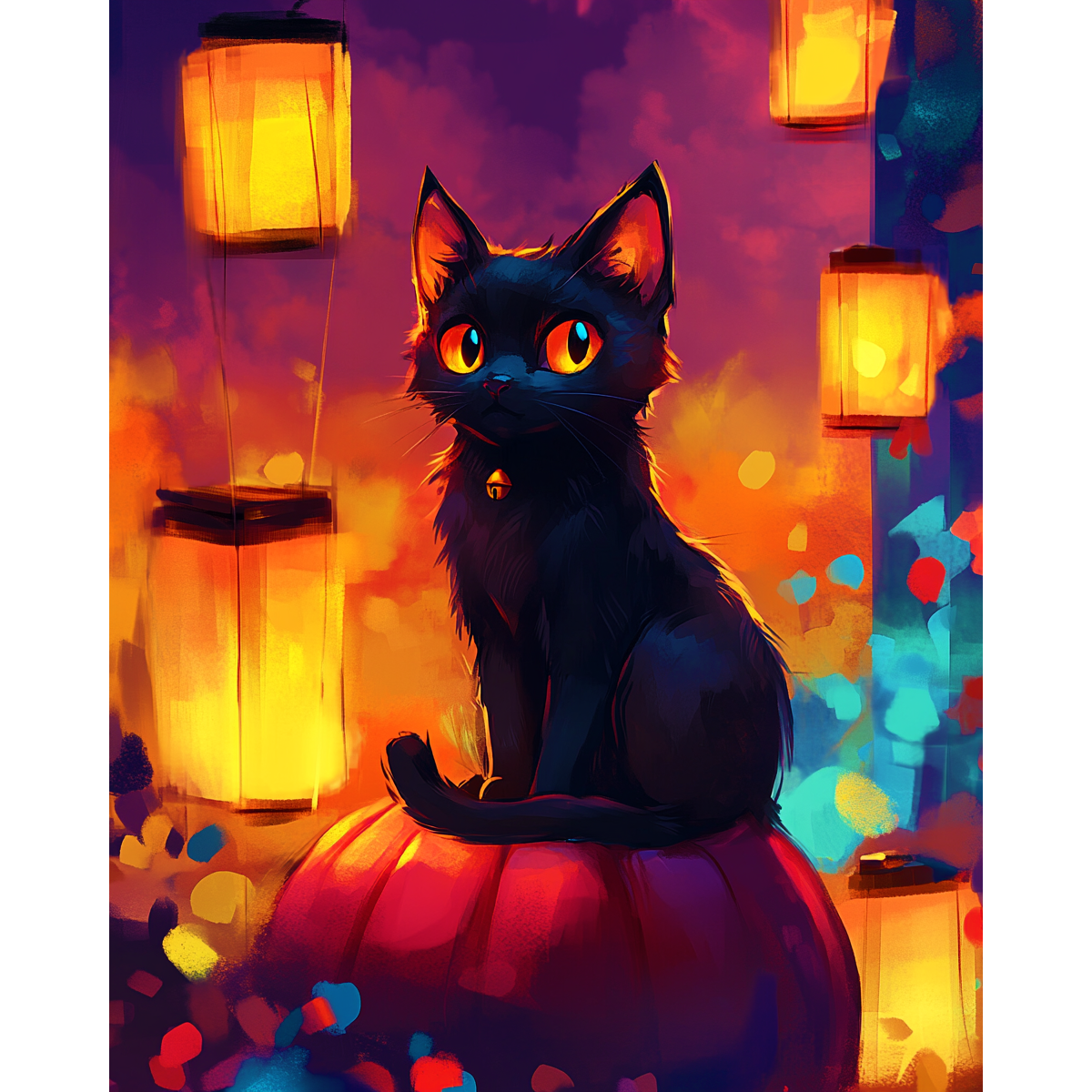 Feline Lantern Night