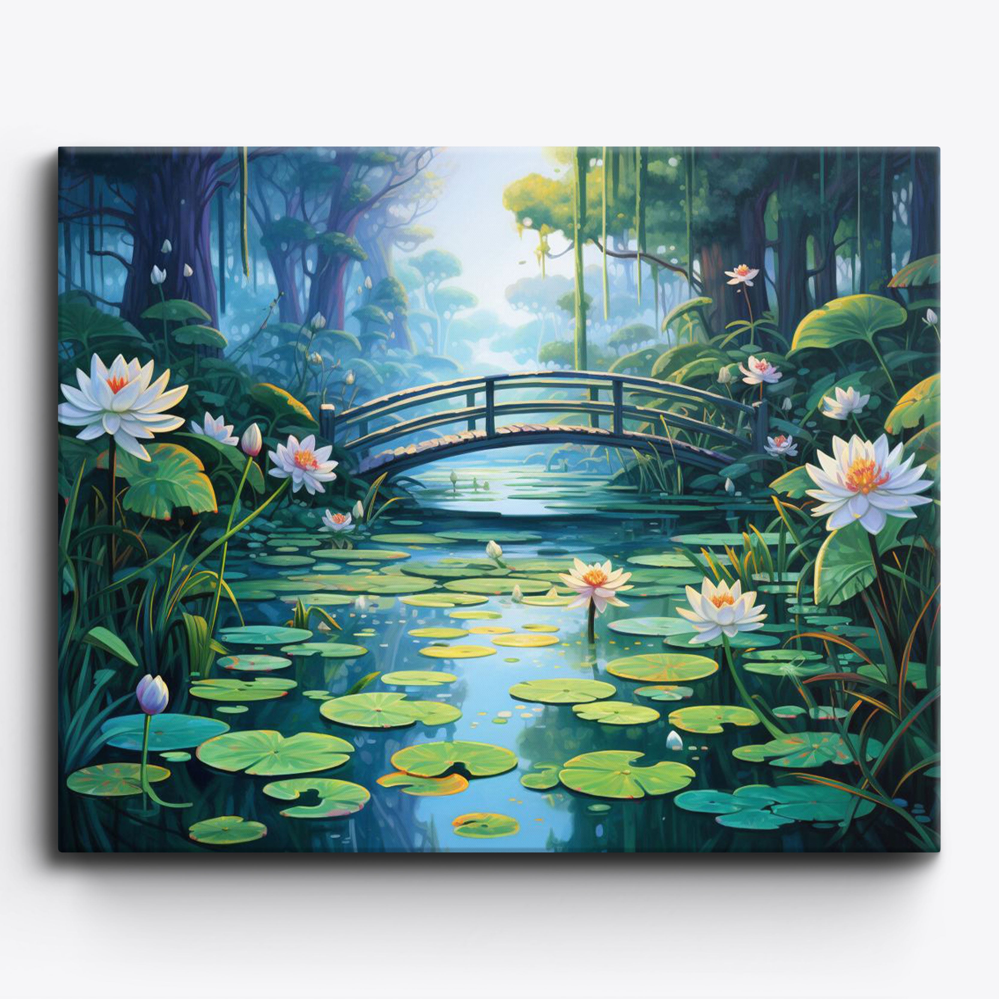 Tuin bij de vijver