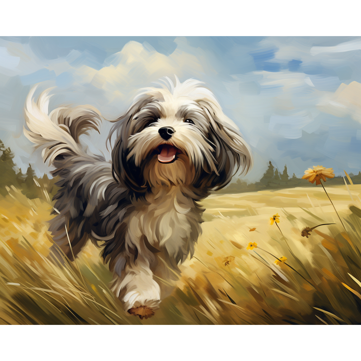 Zonnige Havanese pas