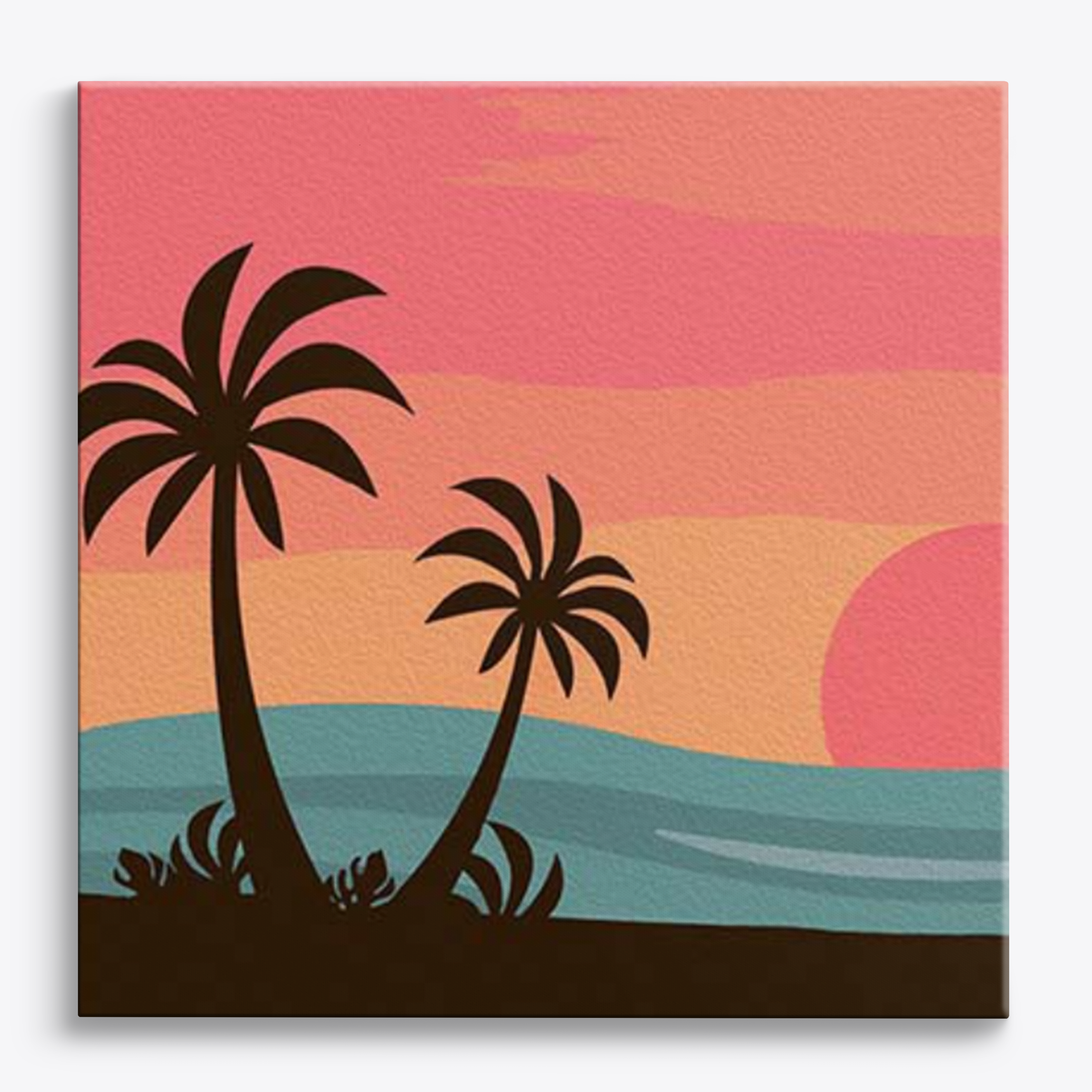 Mini tropical abstracte zonsondergang