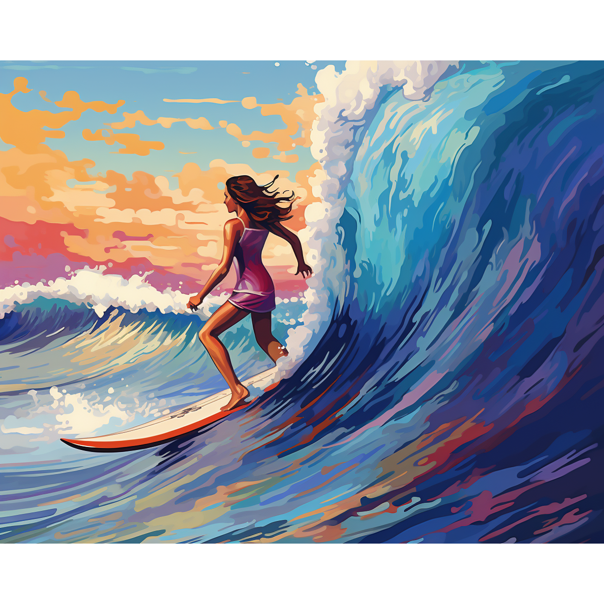 Surfing Rainbow Waves
