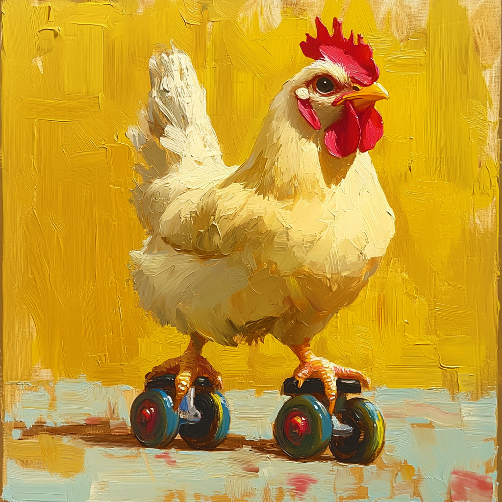Skating Hen