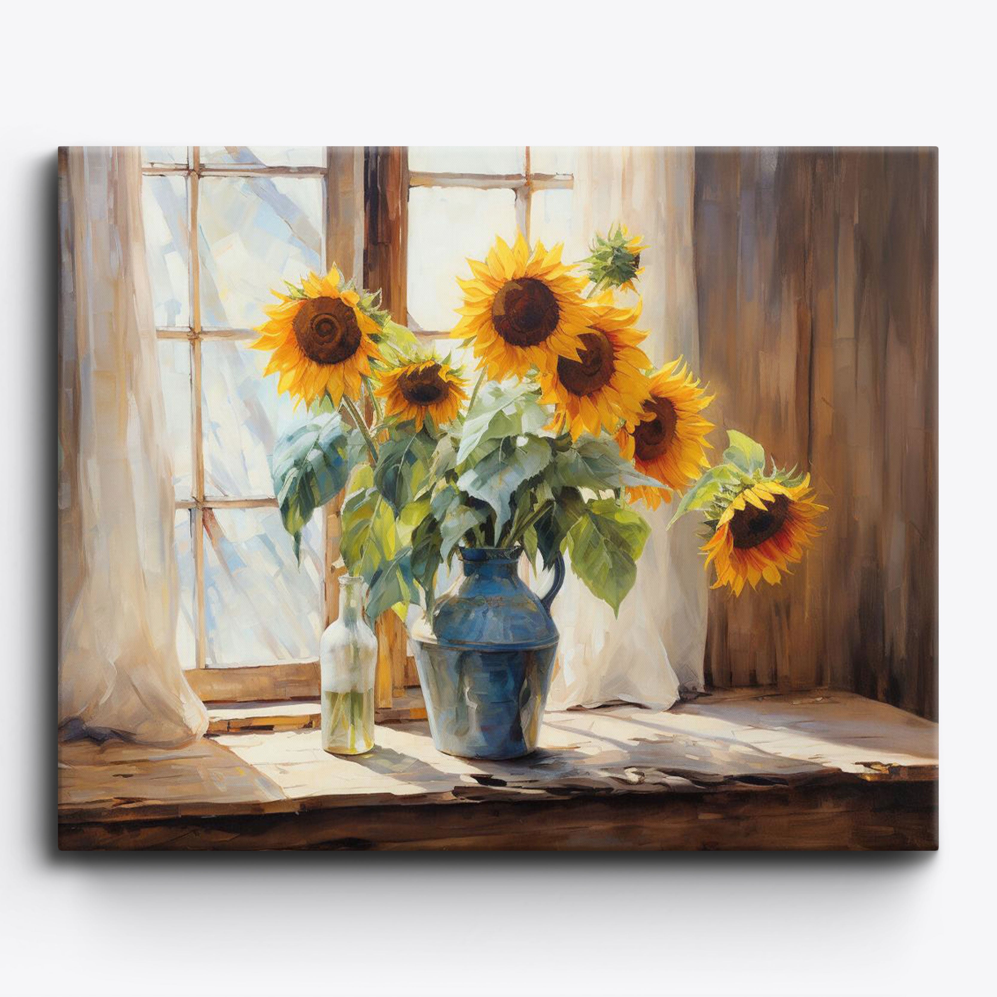 Girasoles por la tarde