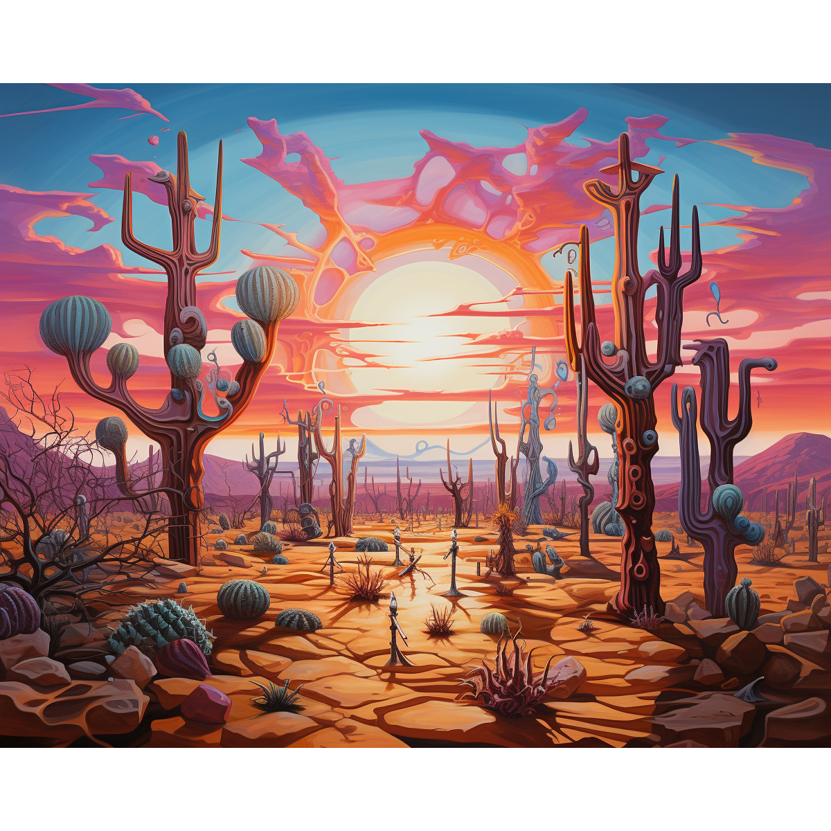 Psychedelic Desert Sunset