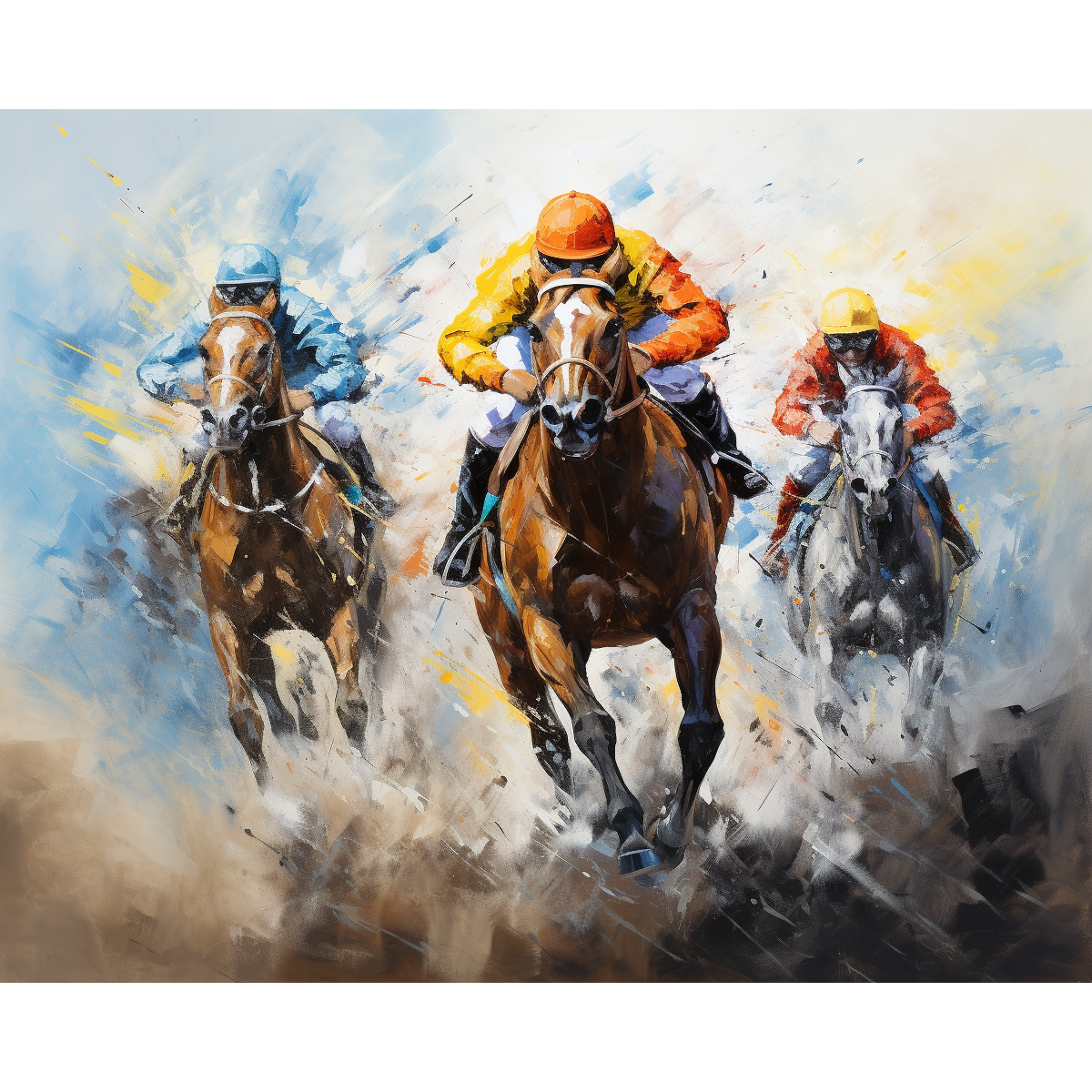 Racing wilde paarden