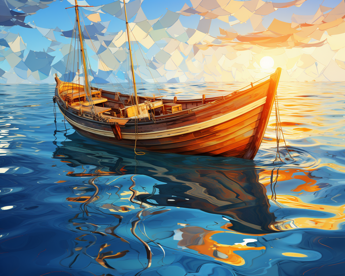 Playful Ocean Boat