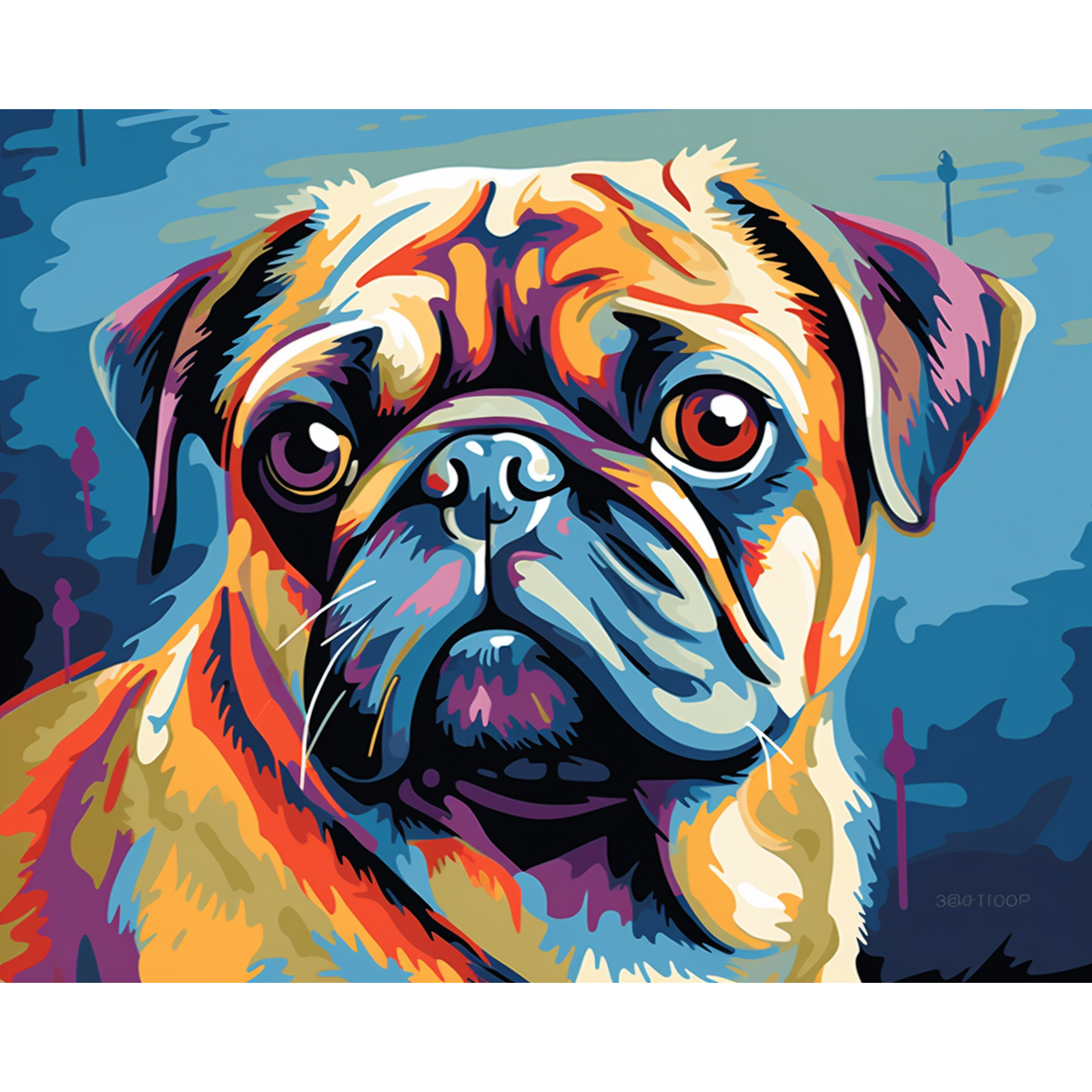 Pug's Wrinkled Whimsy