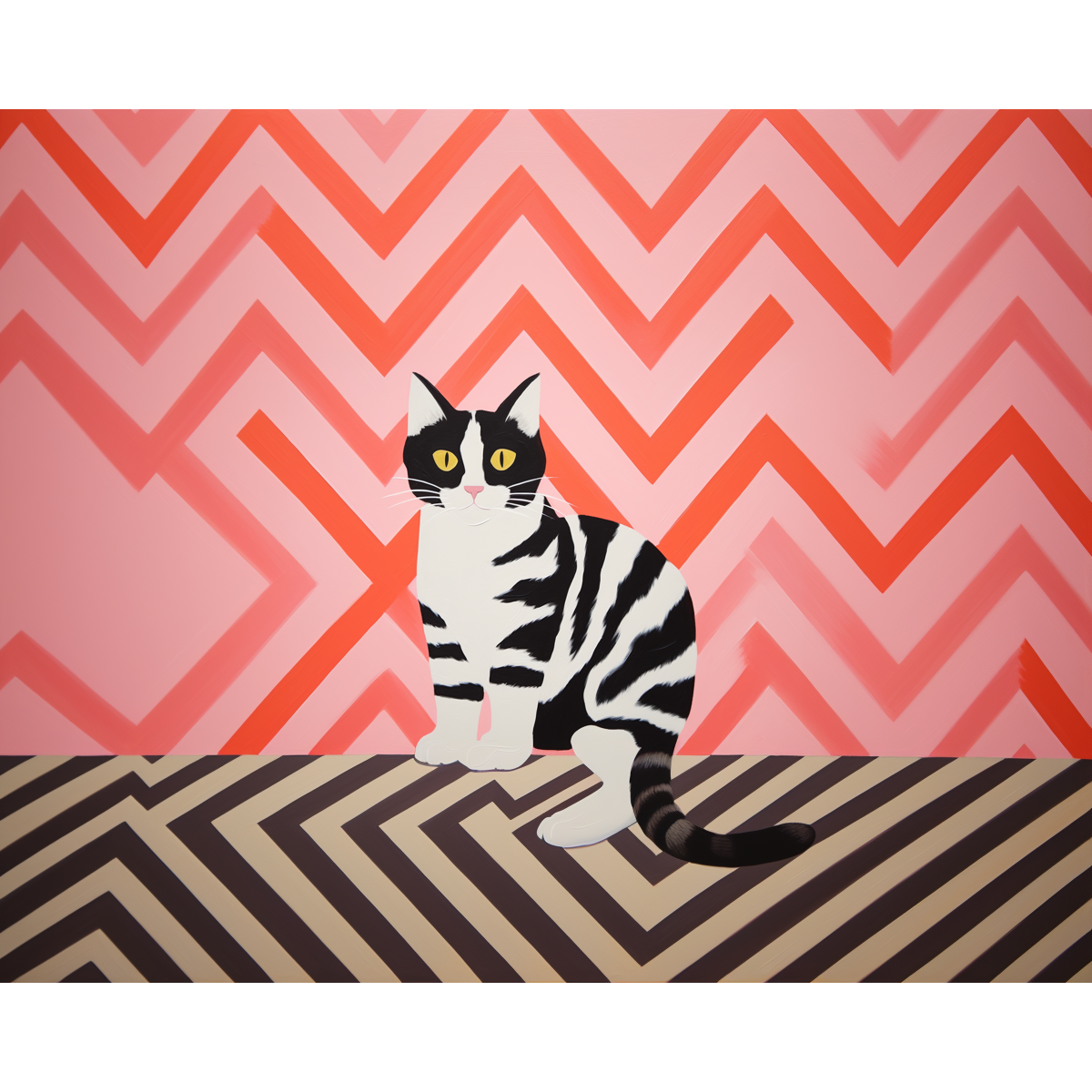 Zigzag kitty