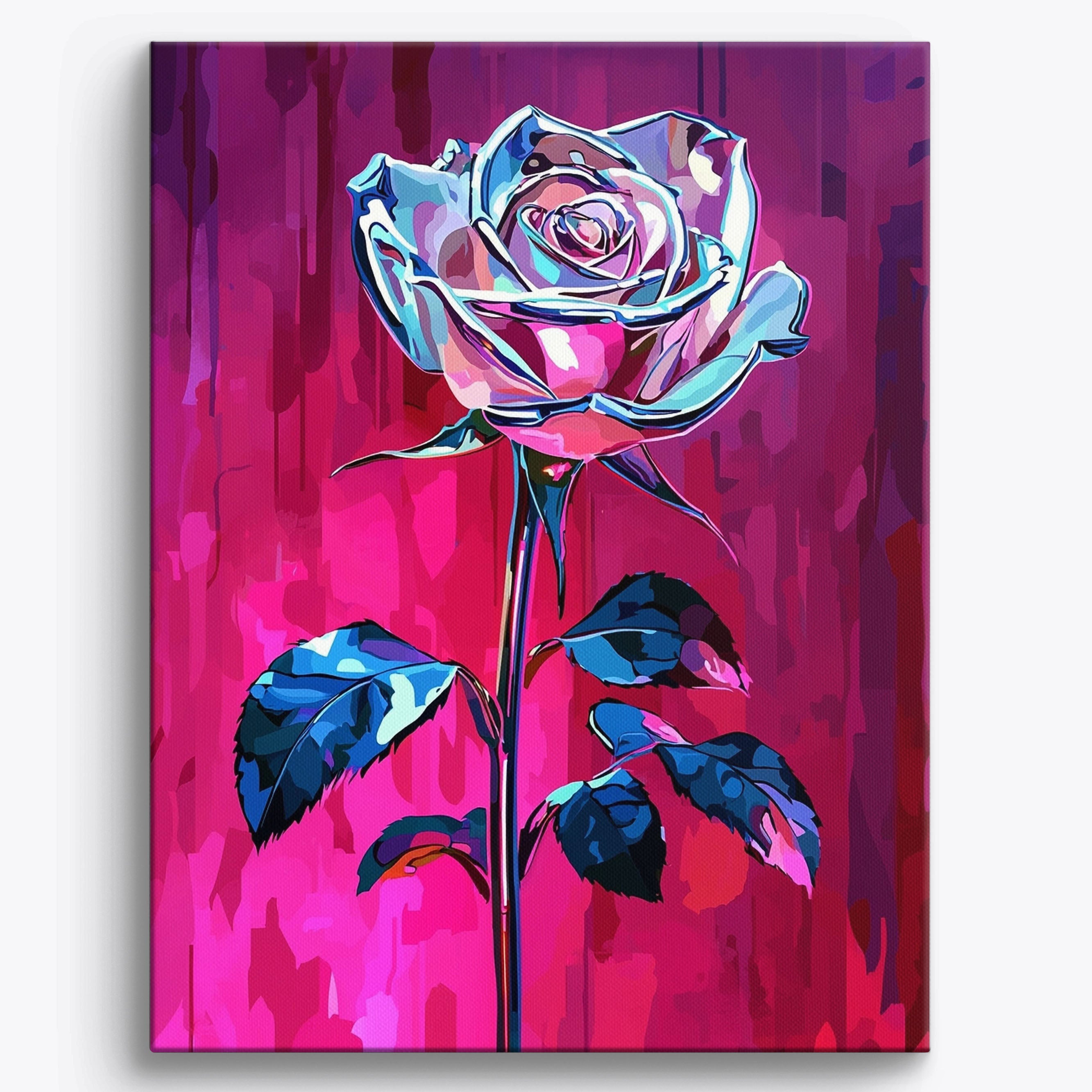 Glow de rose en acier