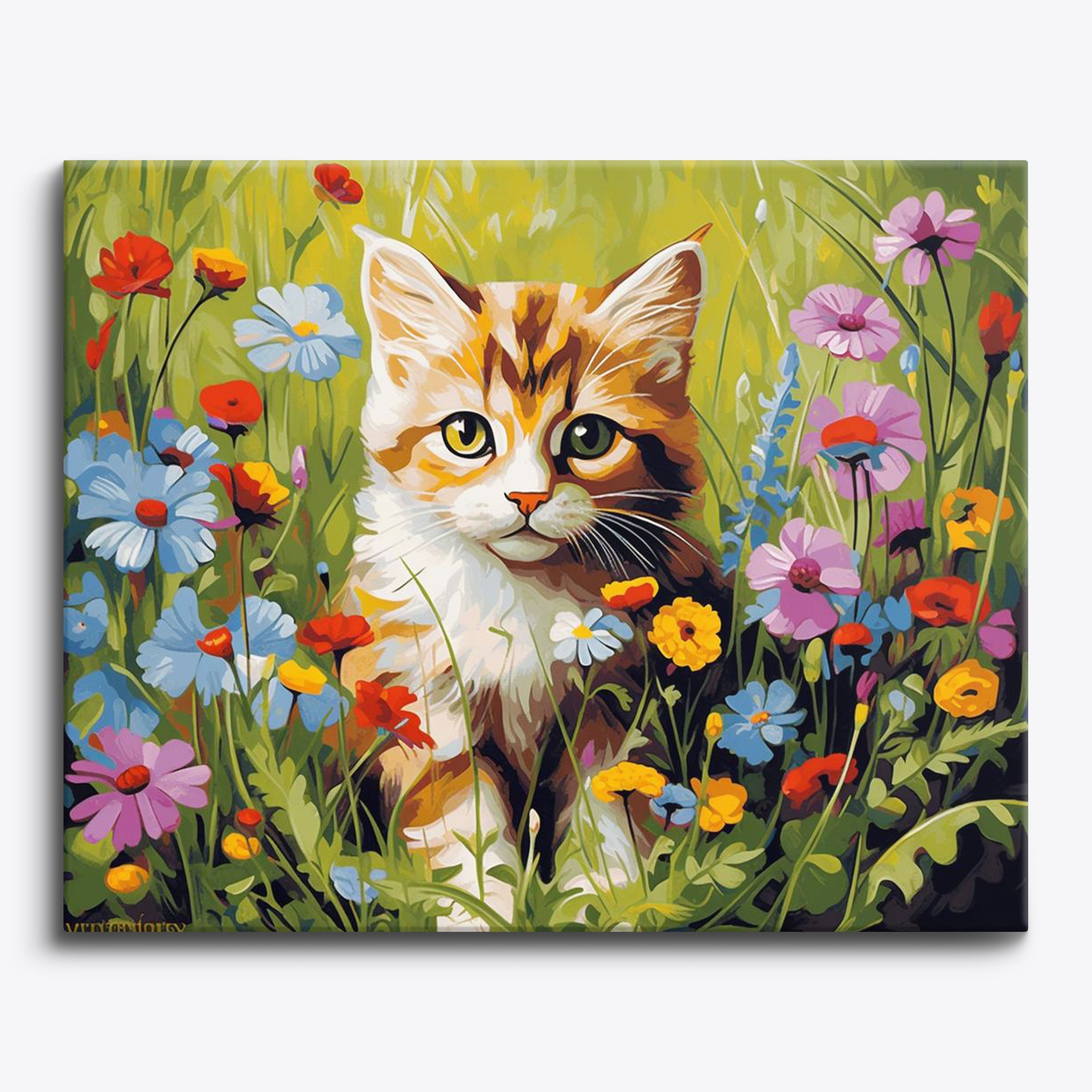 Félin floral