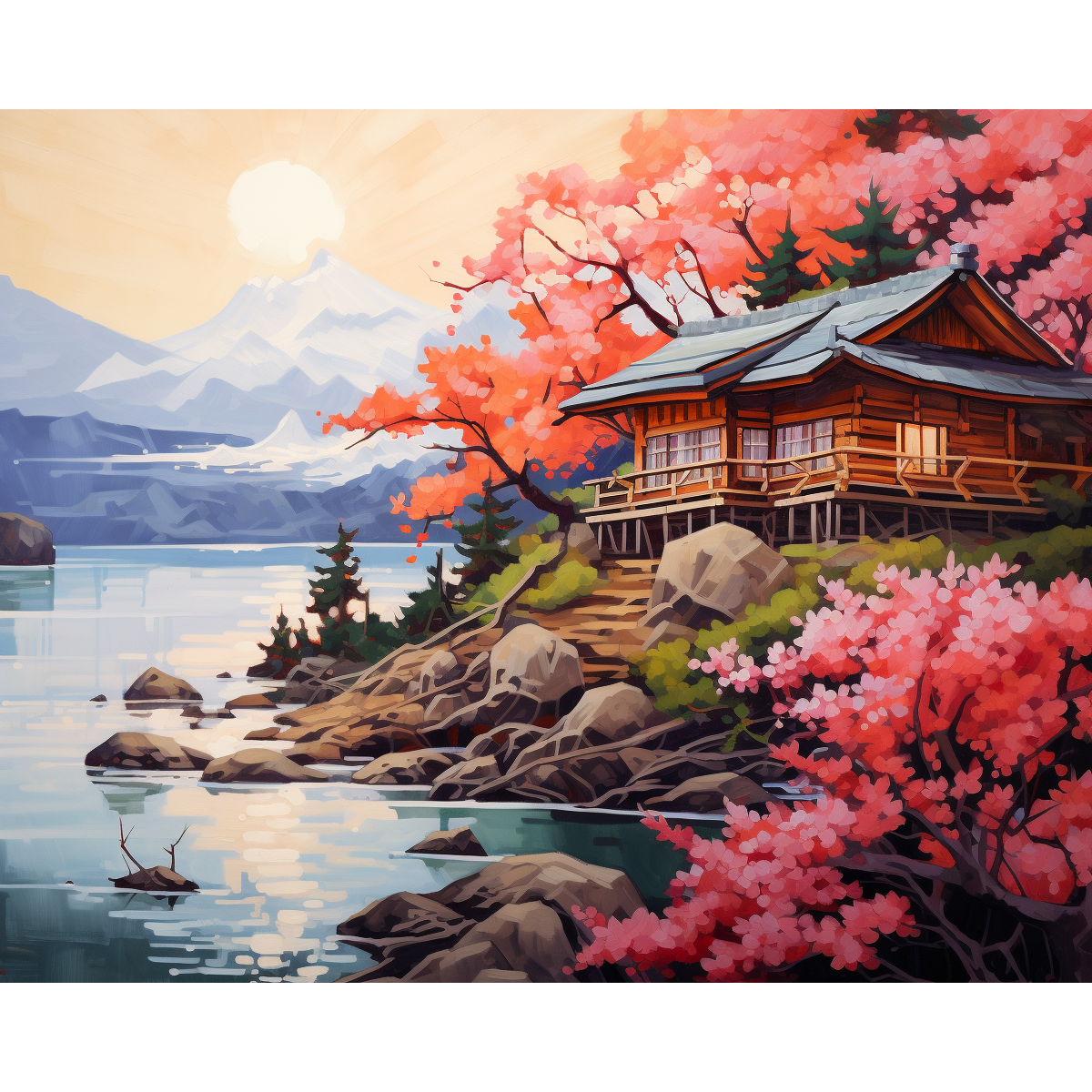 Bloembladen lodges
