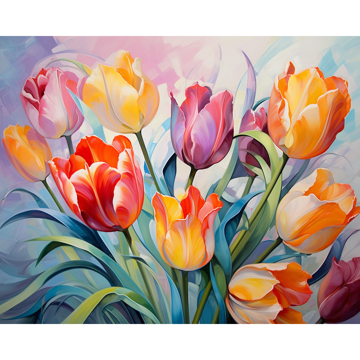 Regenbogen Tulpe Bündel