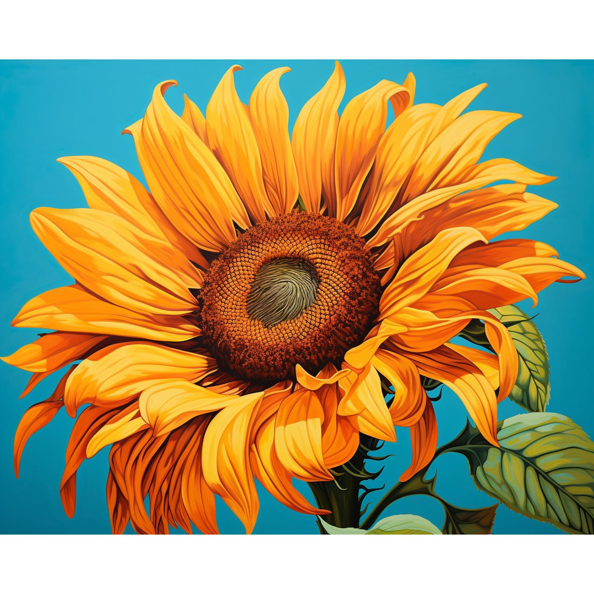 Gemütliche Sonnenblume