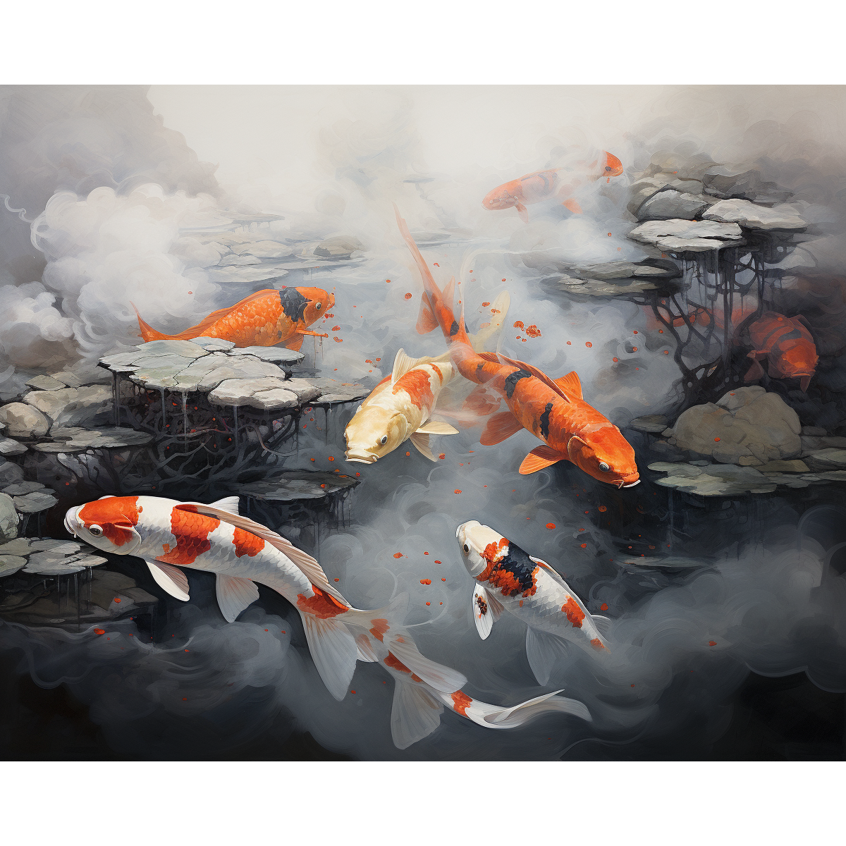 Koi Pond Serenity