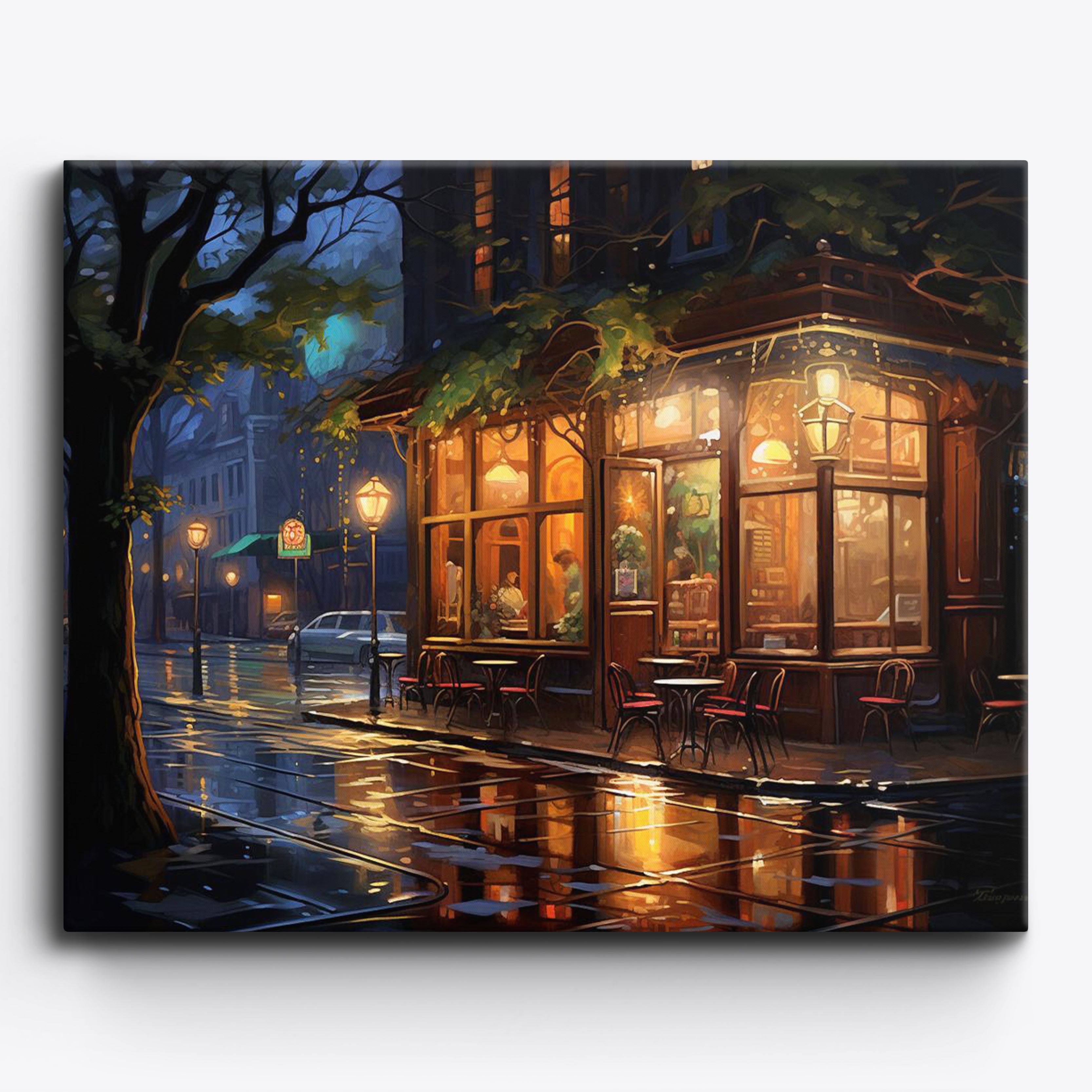 Luz de café acogedor