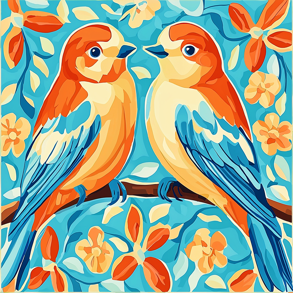 Vogelgezang in liefde