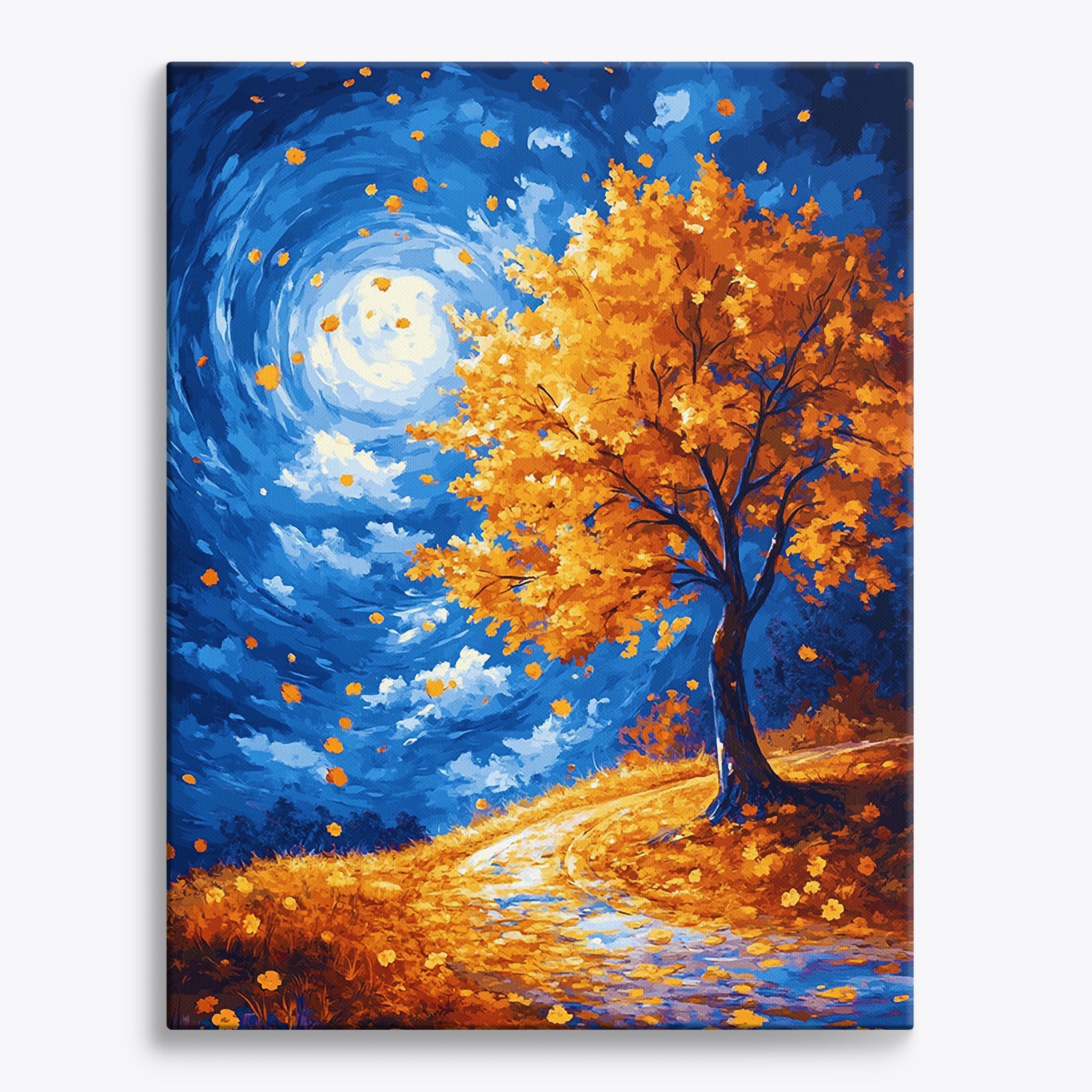 Gloeiende herfstkinten