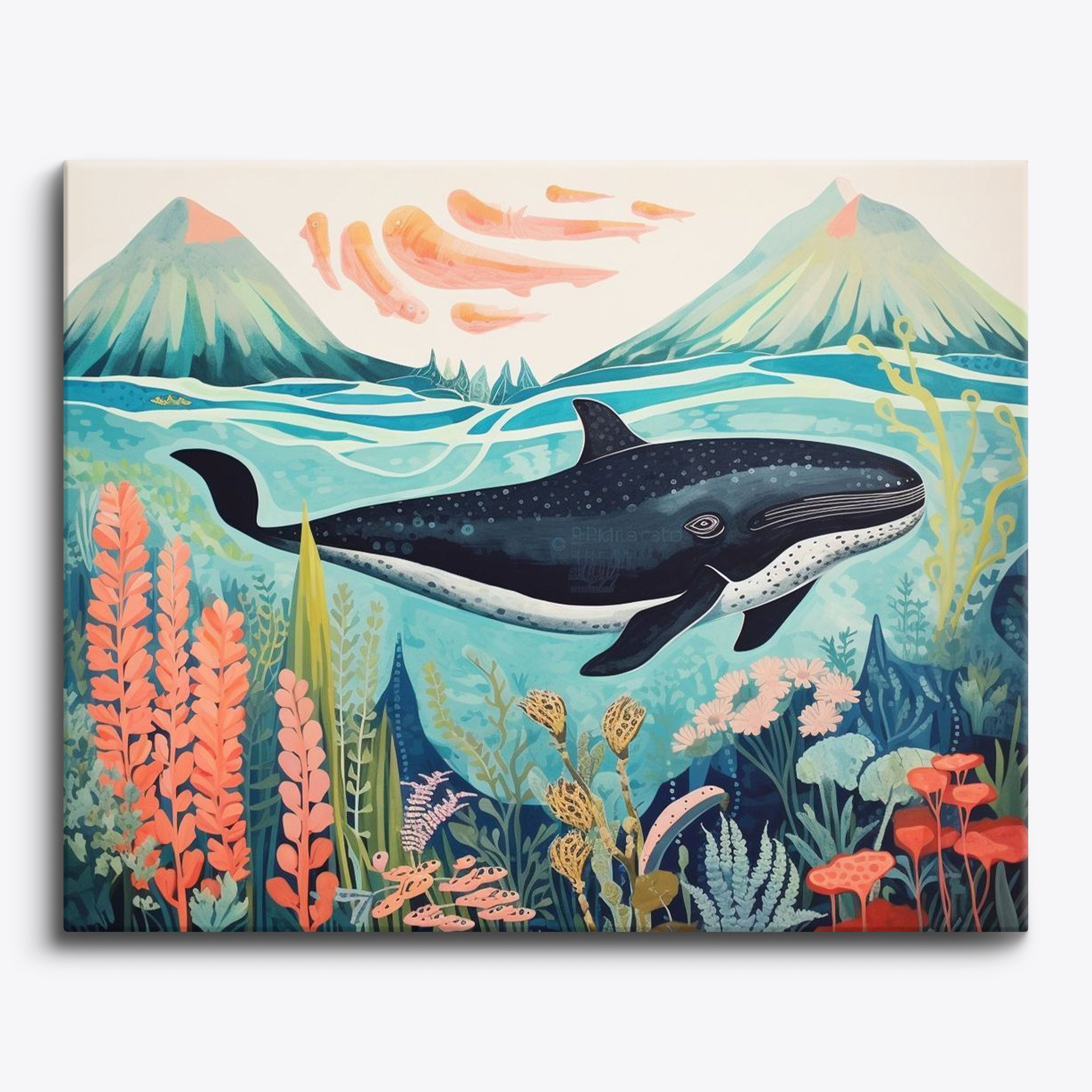 Whale's vreugdevolle draai