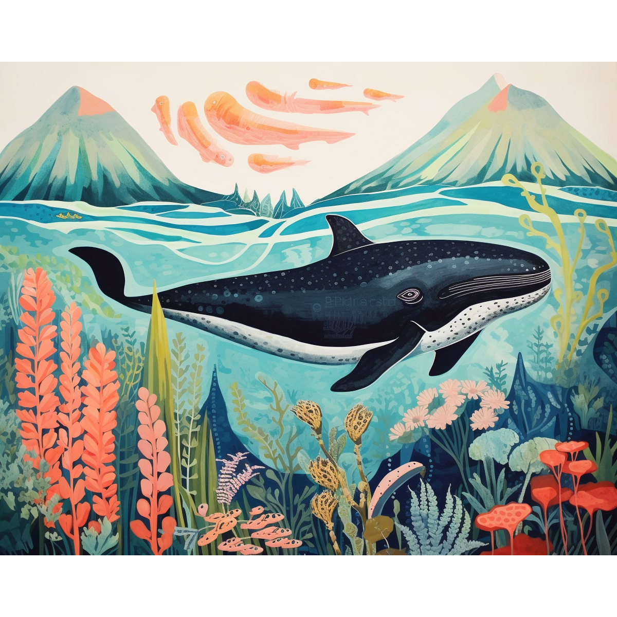 Whale's vreugdevolle draai