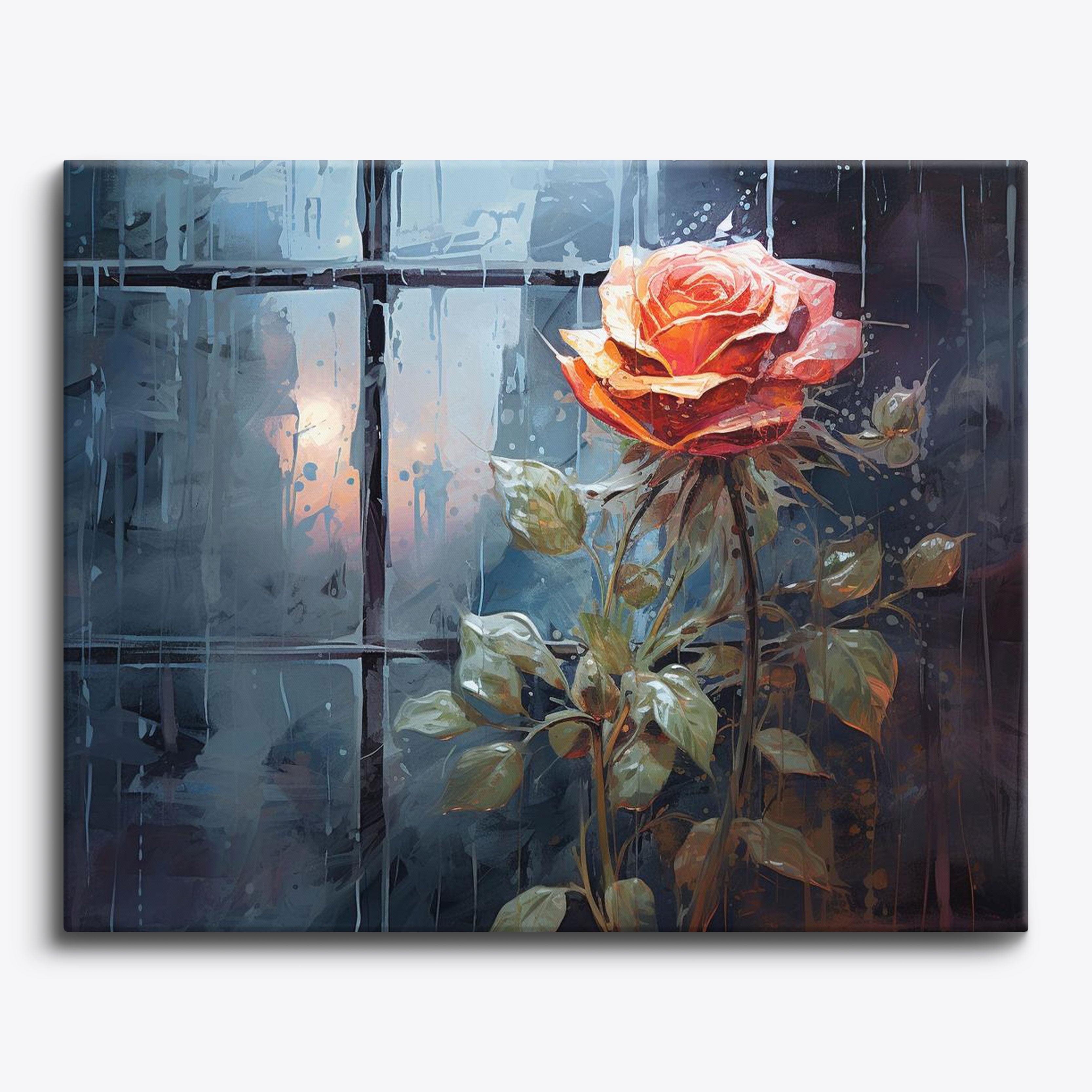 Stürmische Rose