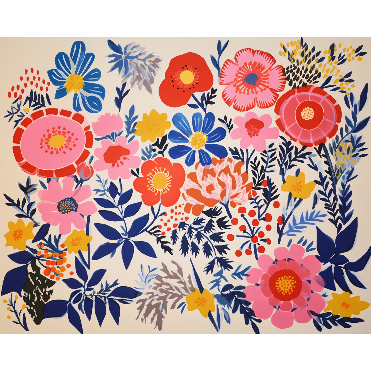 Woodcut Gardenscape